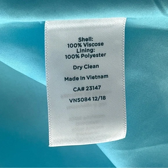 Talbots RSVP Occasion Collection Blue Floral Fit & Flare Dress - Size 12 - Picture 16 of 16